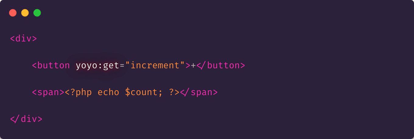 Yoyo component Counter template